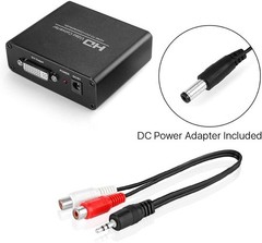 Versatile TNP HDMI to DVI Converter with Multiple Audio Options – Black