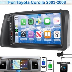 Car Radio Stereo For Toyota Corolla 2003 2004 2005 2006 2007 2008 CarPlay GPS AM