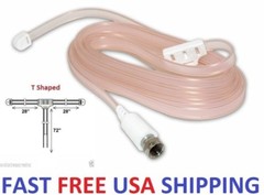FM Radio Receiver Dipole Antenna Coaxial F-Type Connector Stereo Reception