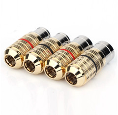 2/4 pcs 3pin Rhodium Plated Male/Female XLR Plug Audio Balanced Cable Connector