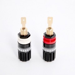 2PCS Brass Speaker Binding Post Audiophile Amplifier Speaker Terminal Connector
