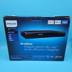 PHILIPS BDP2501 Blu-ray/DVD Player/Streaming Apps~HDMI Cable NOT Included~NEW!