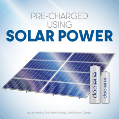Eneloop AAA Rechargeable Batteries 8 Count Long Lasting 800mAh Pre Charged