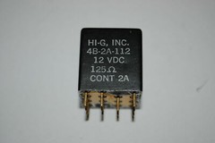 HI-G, INC RELAY 4B-2A-112 12VDC 125 OHM