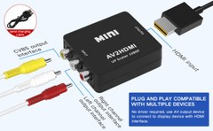 RCA to HDMI Converter Adapter AV 1080P For TV Audio Video Composite CVBS AV2HDMI