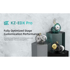 KZ EDX Pro in-Ear Stage Monitor Headphone Dual Magnetic Dynamic Earphones M5L6