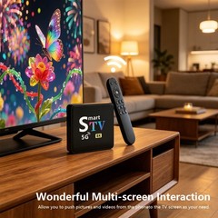 Smart Android 13 TV Box 8K Allwinner H313 2GB+16GB 5G WiFi Streaming