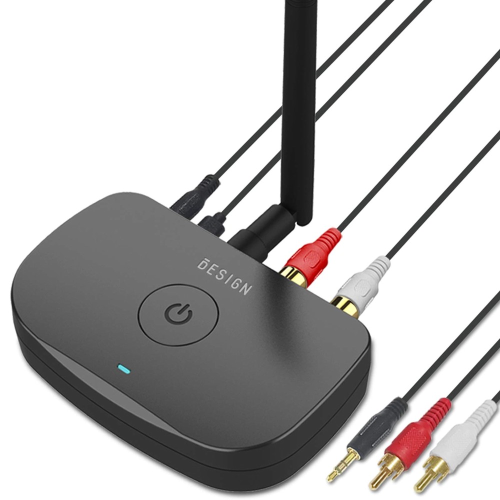 Besign BE-RCA Long Range Bluetooth Music Receiver, Wireless Audio Black