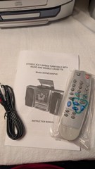 GoldSound AHVVE Compact Stereo System CD Player, Dual Cassette, Phono