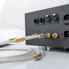 QED 75 Ohm OCC Silver Plate HiFi RCA Cable AMP Audio Signature Interconnect Cord