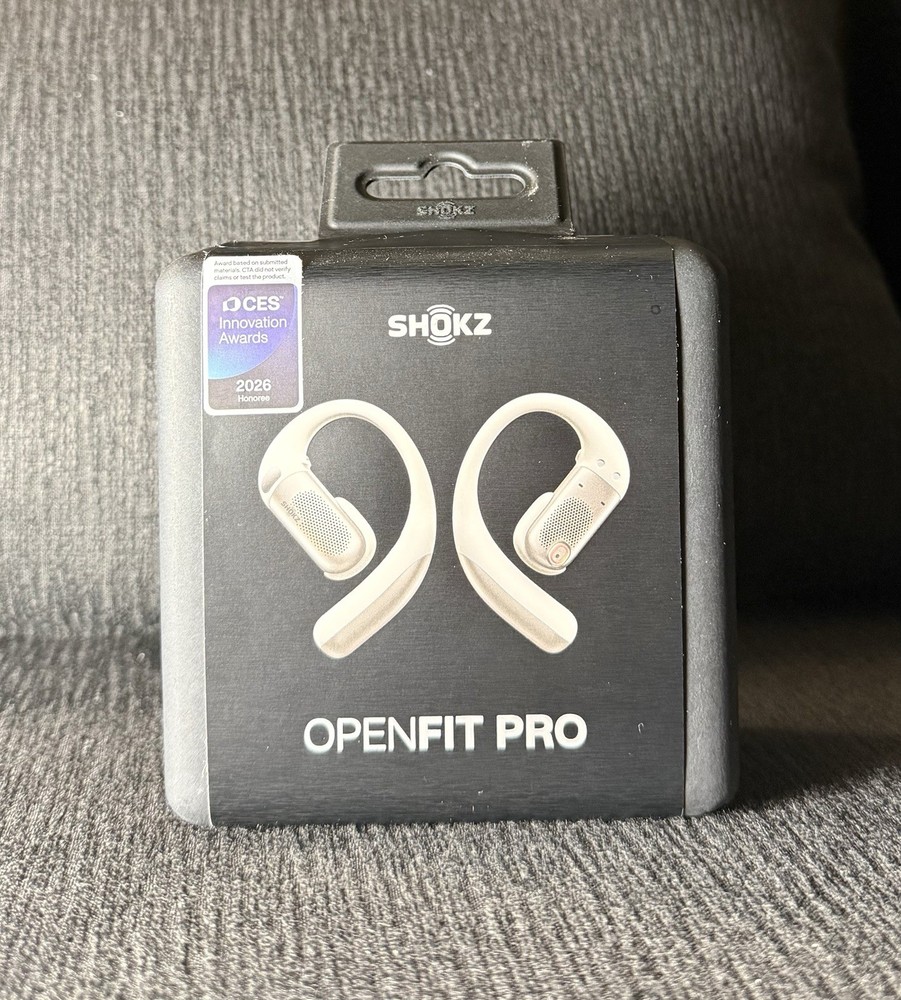 Shokz OpenFit Pro Open-Ear Active Noise Reduction Earbuds (White) BRAND NEW!!