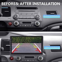For Honda Civic 2006-2011 Apple CarPlay Android 15 Car Stereo Radio GPS WiFi RDS