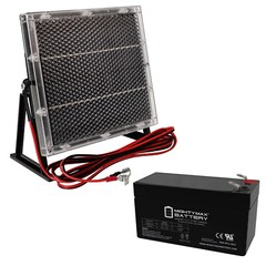 Mighty Max 12 VOLT 1.3 AH SLA BATTERY WITH 12V SOLAR PANEL CHARGER