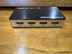 FosPower 5 Ports HDMI Switch with remote, power supply & cables-tested