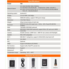 4G Network Radio T60 Android 8.1 Walkie Talkie Work With Zello REAL-PTT Echolink