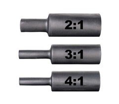 3:1 Heat Shrink Tubing Heavy Duty Black Polyolefin Marine Grade Sleeving LOT