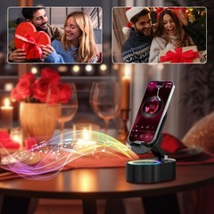 GMOX 5-in-1 Bluetooth Speaker Phone Stand Holder 4000mAh Power Bank LED Light