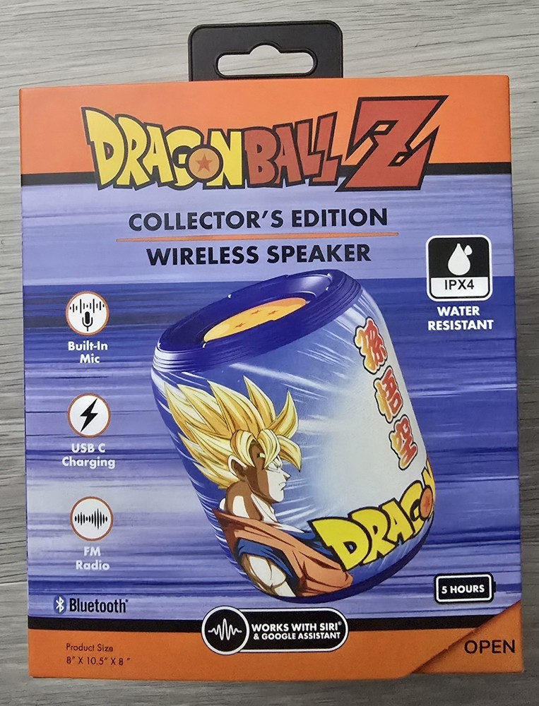 Dragon Ball Z wireless speaker with built in mic, and radio!! NEW