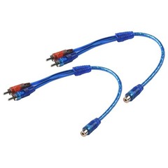 2x RCA Y Splitter Audio Jack Cable Adapter 1 Female to 2 Male – 1Male to 2Female