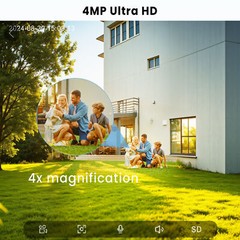 ANRAN Wireless Outdoor Security Camera System Solar Battery Powered Wifi Cameras