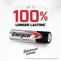 Energizer AA Batteries, MAX Double AA Battery Alkaline, 24 Count