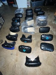 Lot of 21 HTC Vive VR Virtual Reality Headsets – For Parts or Repair (As-iS)