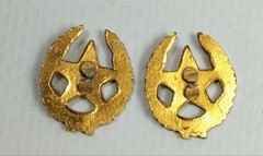 Vintage Lot 8 pcs Collectible Soviet Aluminum Small Badges-Emblems for Clothing