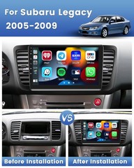 4128G Android 15 Car Stereo For Subaru Legacy 2003-2009 Hikity 9 In-Cell Touch