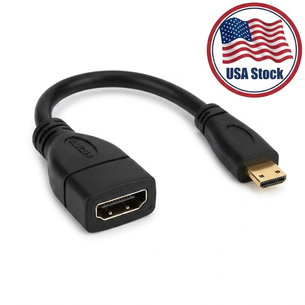Micro HDMI to HDMI Cable Adapter Converter 4K GoPro HERO 7 6 Camera 60Hz