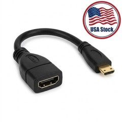 Micro HDMI to HDMI Cable Adapter Converter 4K GoPro HERO 7 6 Camera 60Hz