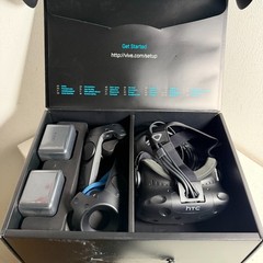 HTC Vive Black Virtual Reality System Headset w/Two Motion Sensing Controllers