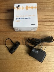 Black Plantronics Explorer ML10 Bluetooth Ear Hook in ear bud hands free Headset