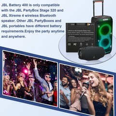 ✅13500mah JBL Battery 400 for PartyBox Stage 320 & Xtreme 4，New