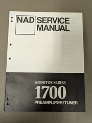 NAD Monitor Series 1700 Preamp/Tuner Service Manual D-4791