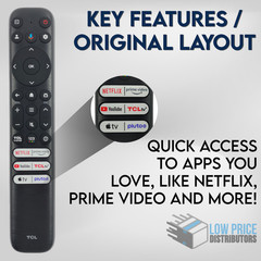 Genuine TCL RC813A Voice Remote for Google TV Q6 Q7 QM8 Series Smart TV OEM