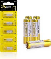 12V 27A A27 Alkaline Battery, V27A LR27A MN27 L828 12V Battery (5-Pack) NEW USA*