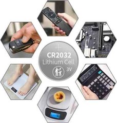 JUNPOWER CR2032 BR2032 DL2032 3V Lithium Battery Remote Button Cell Watch