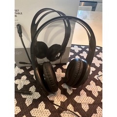 Ativa Wired Headset with Adjustable Microphone Black Over-Ear 5345725