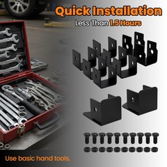 For 2014-2018 Chevy Silverado GMC Sierra Crew Cab Rear Seat Lift Kit 2.5″ inch