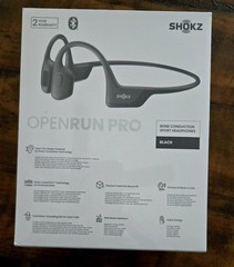 Shokz OpenRun Pro Wireless Bone Conduction Sport Headphones Black Brand New