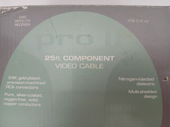 Acoustic Research Pro 2 RCA 25 ft Component Video Cable 24K Gold Plated