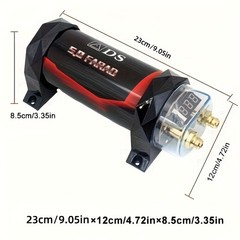 Car Audio Capacitor 9.0/5.0 Farad Power Stabilizer for Car Amplifier & Subwoofer