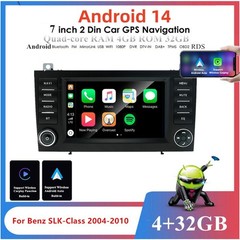 7 In Car MP5 Player GPS Navigation BT For Mercedes Benz SLK300 SLK350 2004-2010