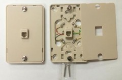 80/PK NC-630A 4C IV Wall Phone Jack 4C Mounting Plate w/Screw Terminals YES 80PC