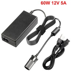 AC Wall Outlet To 12V 5A DC Cigarette Lighter Car Socket Adapter,Female US Plug
