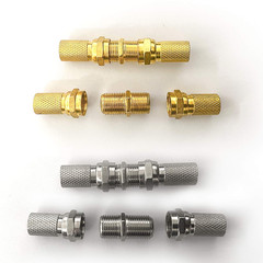 F Type Connector Kit for Coaxial Cable Extension/Repair, 8 Pcs RG6 P