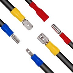 102/300X Assorted Insulated Spade Electrical Wire Connectors Crimp Terminals Kit