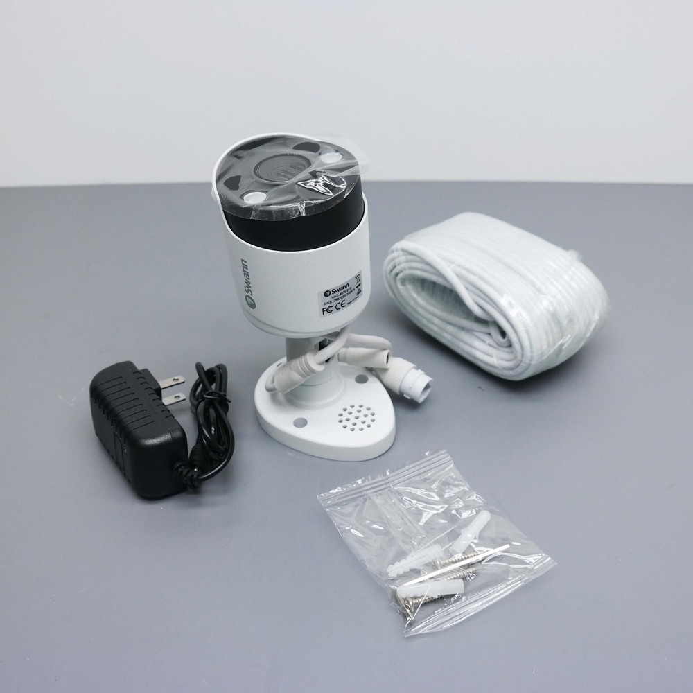 Swann NHD-887MSFB Wired PIR 4K Ultra HD Bullet Security Camera and Spotlight