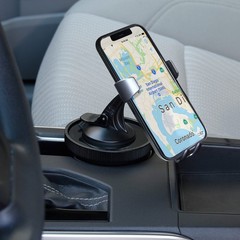 USA Gear Universal Adjustable Vehicle Cup Holder Adapter w/Suction Mount Surface