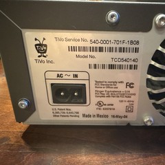 TiVo Series 2 TCD540140 DVR/Hard Drive Recorder, Composite RCA, Ethernet